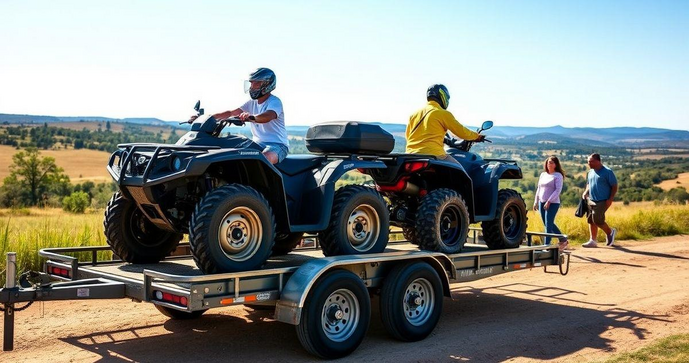Carreta para 2 quadriciclos é a solução ideal para transporte seguro e prático