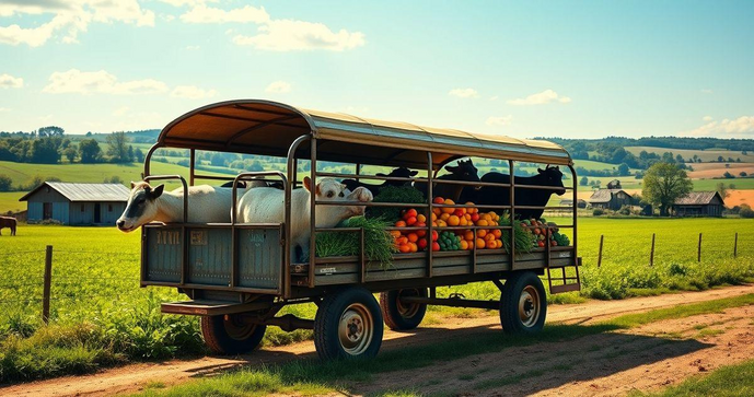 Carretinha Fazendinha é a Solução Ideal para Transporte de Animais e Produtos Rurais