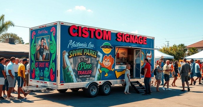 Carreta para painel de sinalização personalizada é a solução ideal para sua comunicação visual